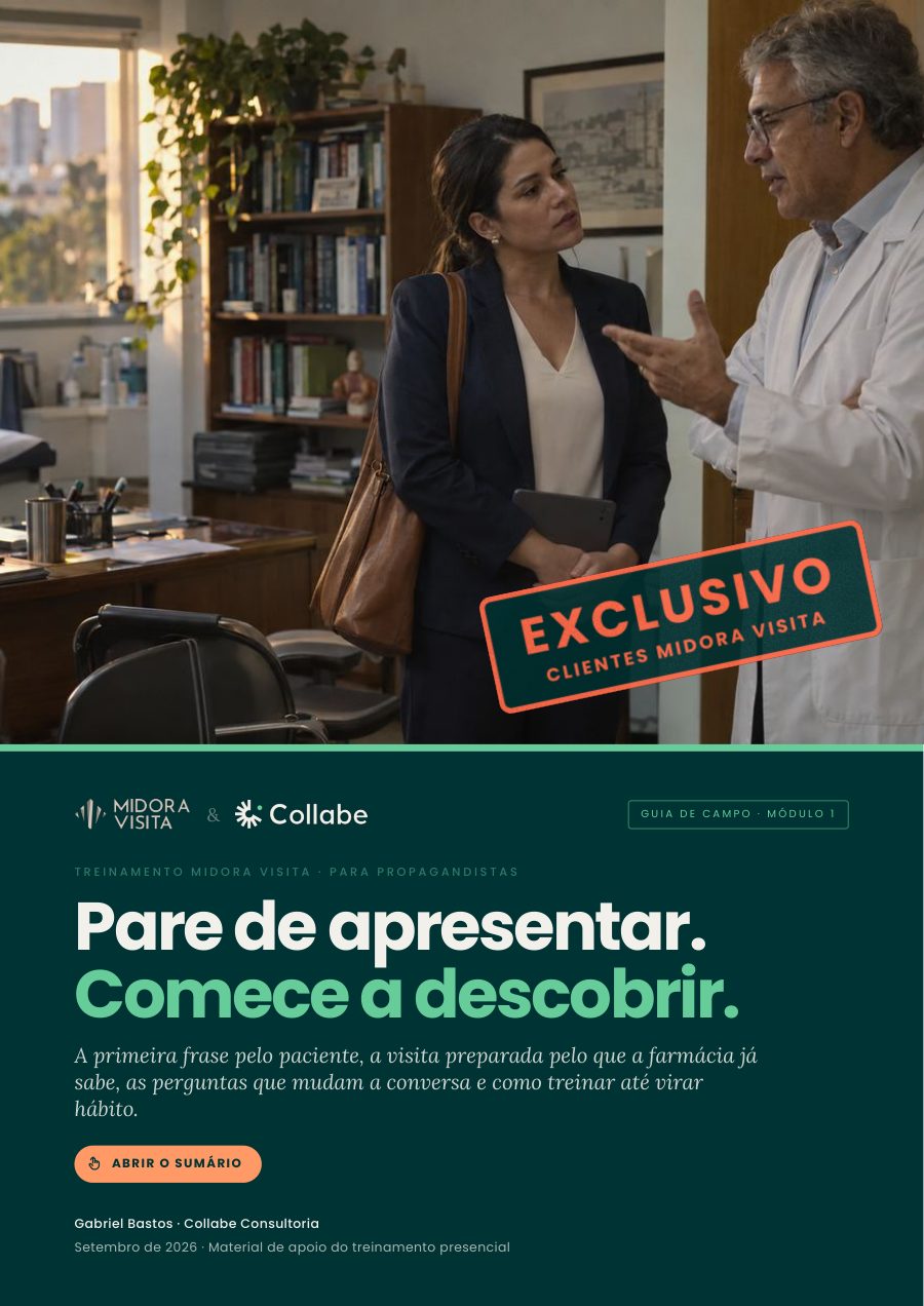 Capa de Pare de apresentar. Comece a descobrir.