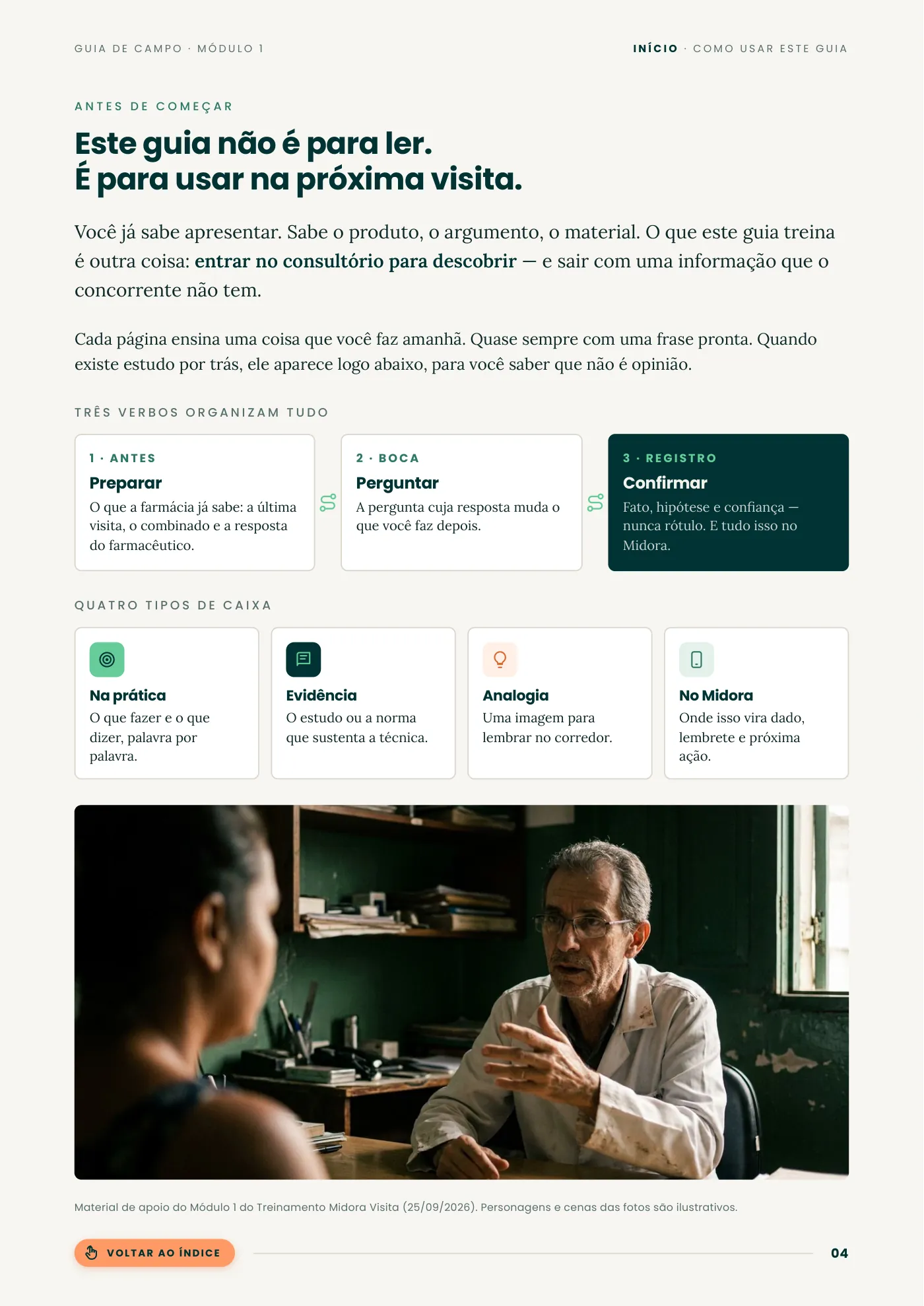 Página 4 de Pare de apresentar. Comece a descobrir.
