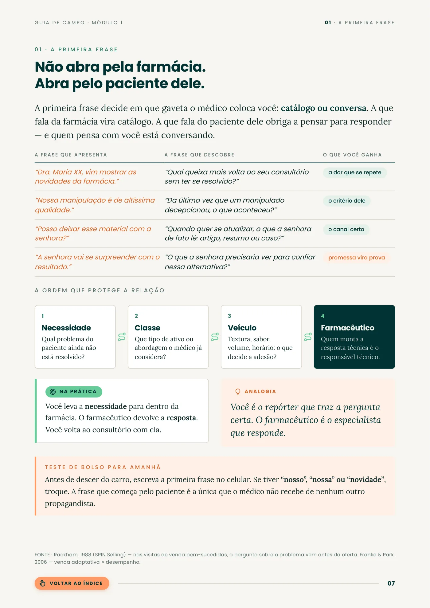 Página 7 de Pare de apresentar. Comece a descobrir.